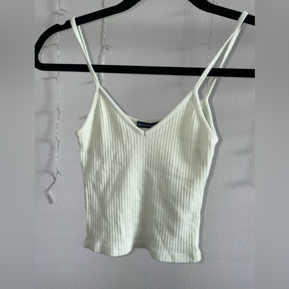 Lime green v neck tank top
